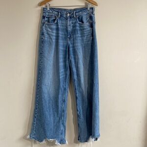 American eagle outfitters super high baggy wide leg jeans